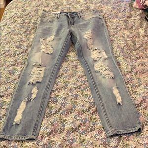 Ripped Boyfriend Jeans